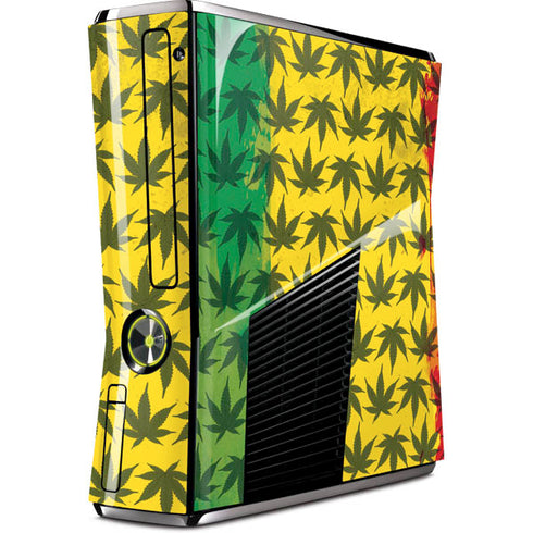 Marijuana Rasta Pattern Xbox 360 Slim (2010) Skin